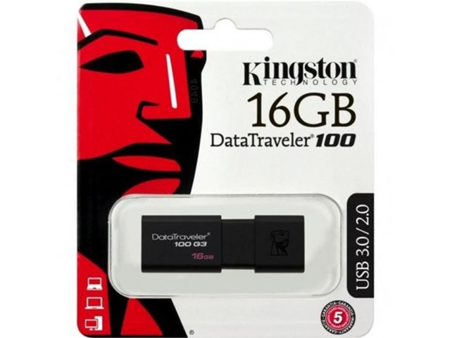 PENDRIVE KINGSTON USB 3.1 16GB "data traveler 100 G3"