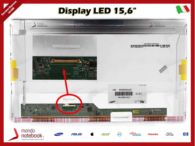 ltn156at23 15,6" display a LED SCREEN opaco 