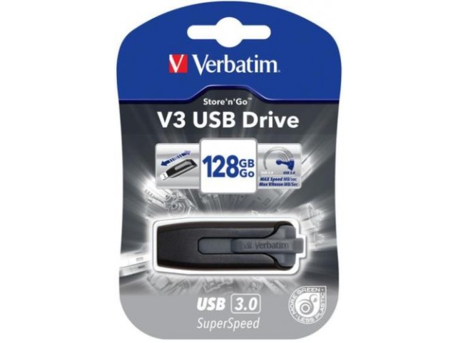 PENDRIVE VERBATIM USB 3.0 128 GB V3 USB DRIVE