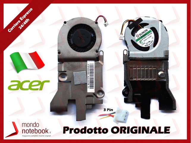 Dissipatore e Ventola Heatsink Fan CPU ACER Aspire One D255 E100 D255E HAPPY