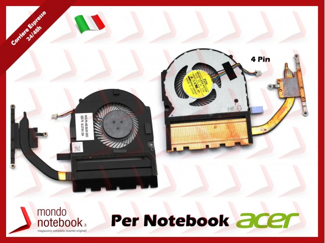 Dissipatore e Ventola Heatsink Fan CPU ACER Aspire V3-372 V3-372T TMP238-G2-M