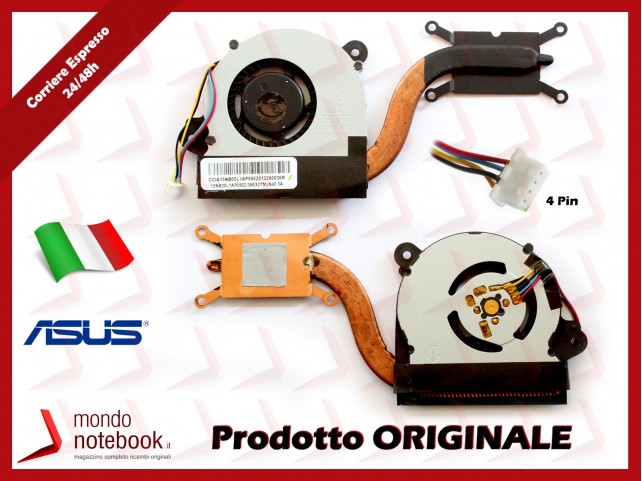 Dissipatore e Ventola Heatsink Fan CPU ASUS S200E X202E X201E X200E (Versione 2)