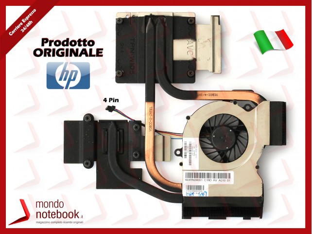 Dissipatore e Ventola Heatsink Fan CPU HP DV6-6000 (INTEL)