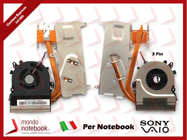 Dissipatore e Ventola Heatsink Fan CPU SONY VAIO VGN-NW Series