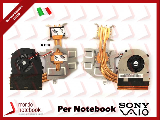 Dissipatore e Ventola Heatsink Fan CPU SONY VAIO VPC-F1 VPCF1 VPCF11 VPCF12 VPCF13