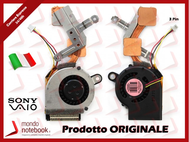 Dissipatore e Ventola Heatsink Fan CPU SONY VGN-TT VGN-TT46XG