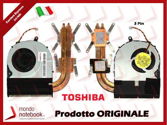 Dissipatore e Ventola Heatsink Fan CPU TOSHIBA Satellite L50-A (Versione 1)