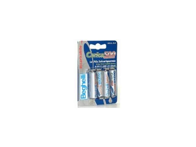 Pila ricaricabile Beghelli 4 Pz. Batteria AA stilo ricaricabili