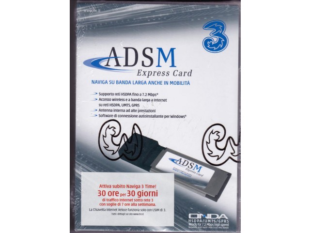 Express Card 7.2Mbps UMTS HSDPA 3G Onda EH501HS