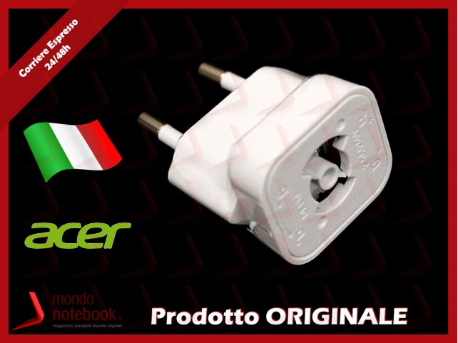 PLUG per Alimentatore Originale ACER Tablet Iconia W510 W511 SW5-012P Switch 10/11 (BIANCO)