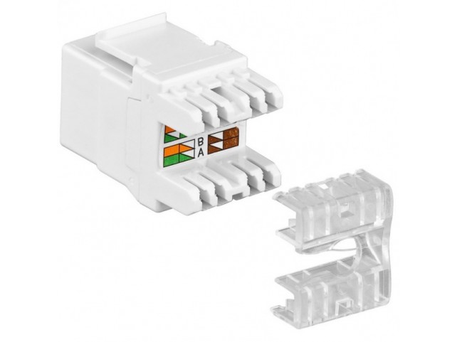 Frutto Keystone RJ45 C5E LSA UTP Bianco