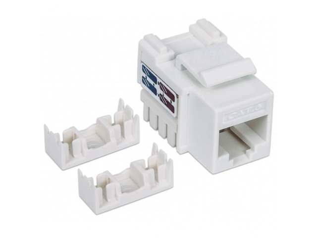 Frutto Keystone RJ45 Cat.6 UTP non schermato Bianco