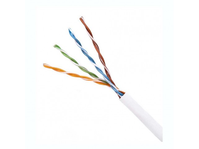 Lanview Cat5e U-UTP Network Cable  4x2xAWG24 PVC white 305m