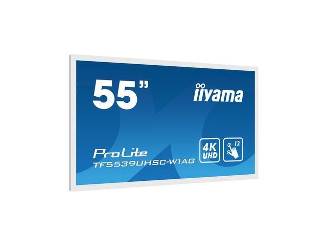 iiyama 55 PCAP WHITE Anti-glare  Bezel Free 15-Points Touch