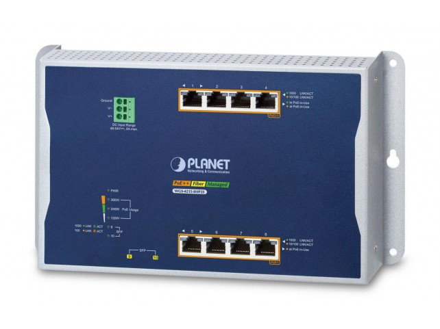 Planet IP30 IPv6/IPv4 4-Port  10/100/1000T 802.3bt 95W PoE+