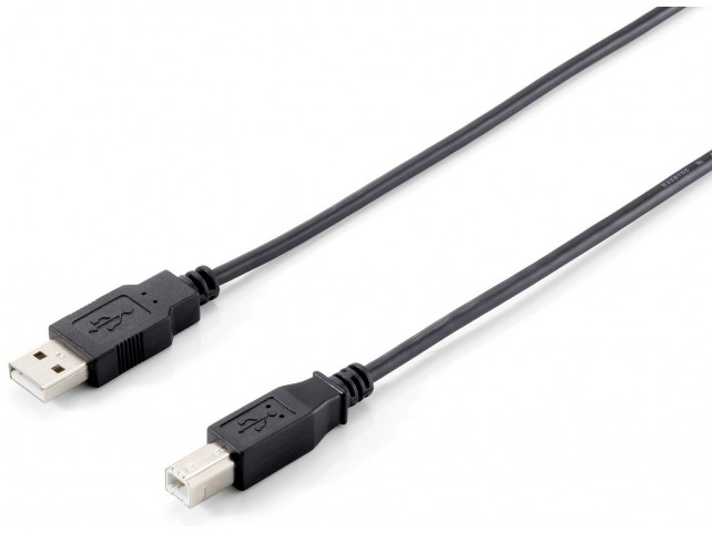 Equip Usb 2.0 Type A To Type B  Cable, 1.0M , Black