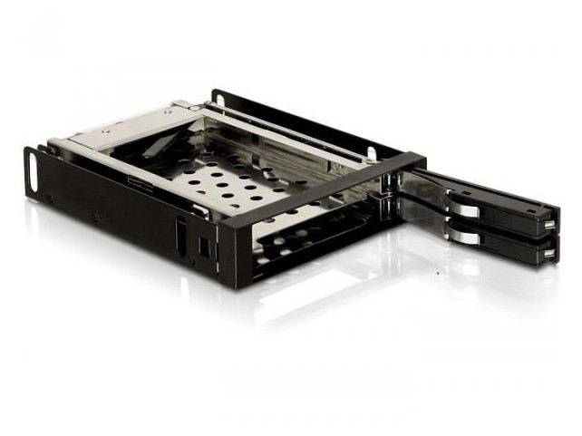 Delock 3.5 Mobile Rack for 2x2 5 SA  3.5 Mobile Rack, 8.89 cm