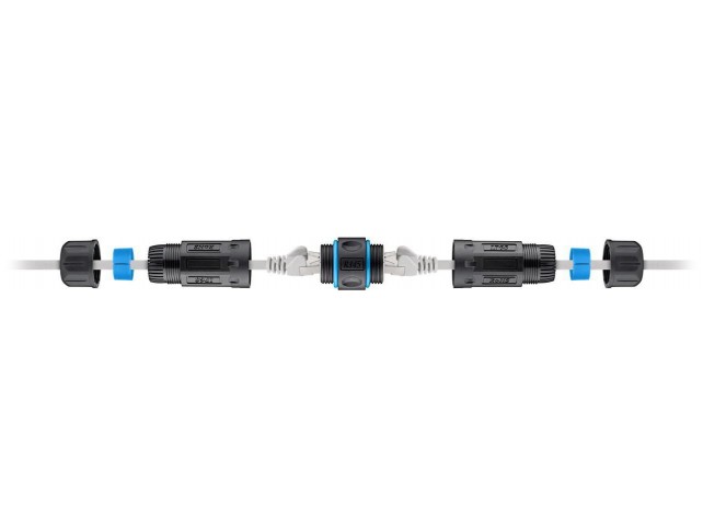 Lanview IP68 RJ45 Patch Cable Coupler  CAT 6A