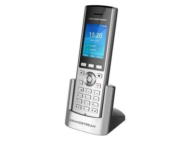 Grandstream Ip Phone Black Silver 2  Lines Lcd Wi-Fi