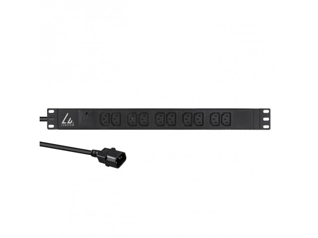 Lanview 19 10-way c13 outlets with  2-meter 3G1.5mm2 cable with