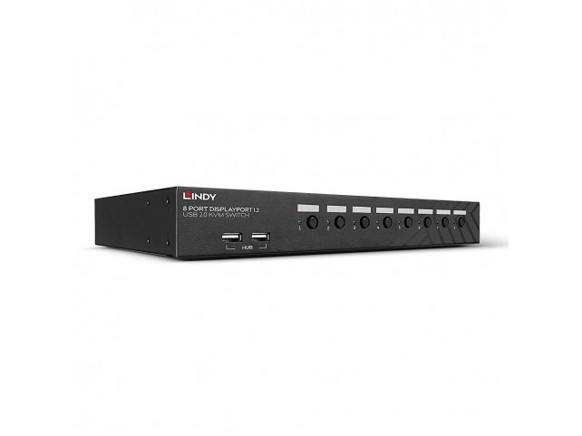Lindy 8 Port DisplayPort 1.2 USB  2.0 & Audio KVM Switch