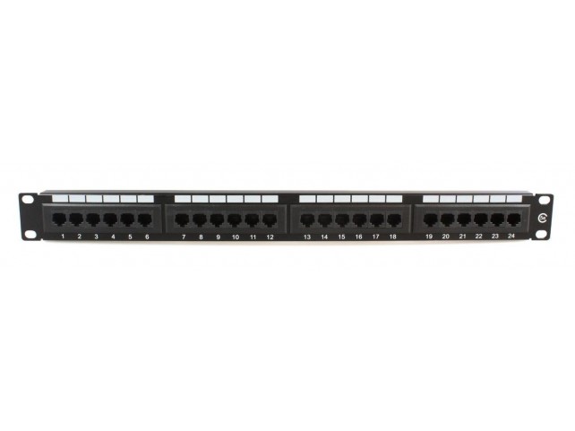 MicroConnect 19 UTP. CAT5e patch panel  24 port Dual IDC