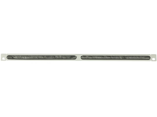 Lanview 1/2U 19 L BENT BRUSHED  CABLE ORGANIZER PANEL WHITE