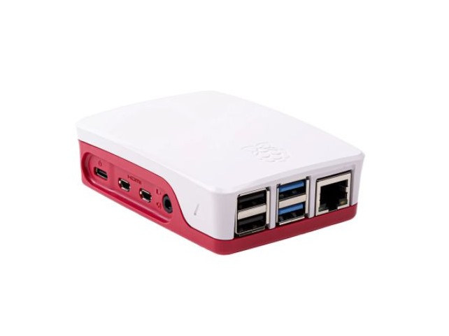 Pi Pi 4 Case Red White  
