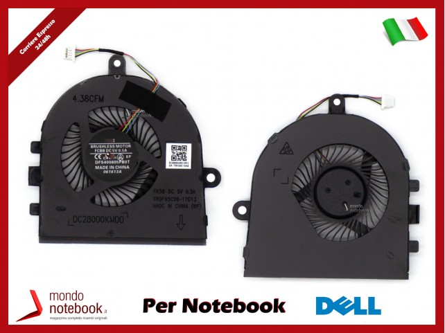 Ventola Fan per DELL Vostro 3480 3481 Inspiron 3493 3480 3481 5493 - WYGK2