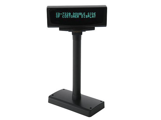 Partner Tech CD-7220 Customer Pole  Display, VFD 2 Line 20