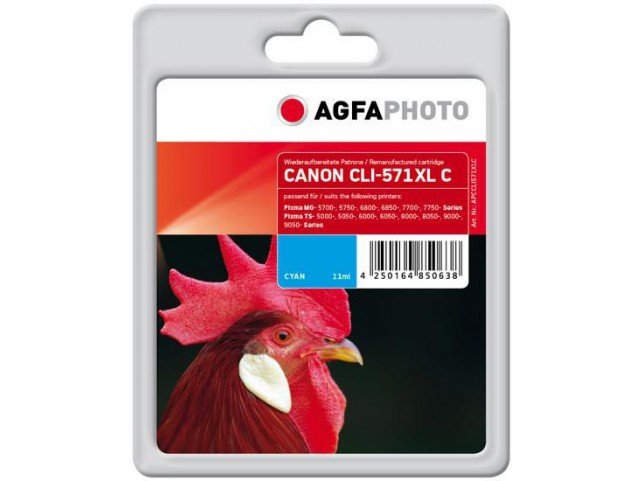 AgfaPhoto Ink Cyan CLI-571XL  Pages 680