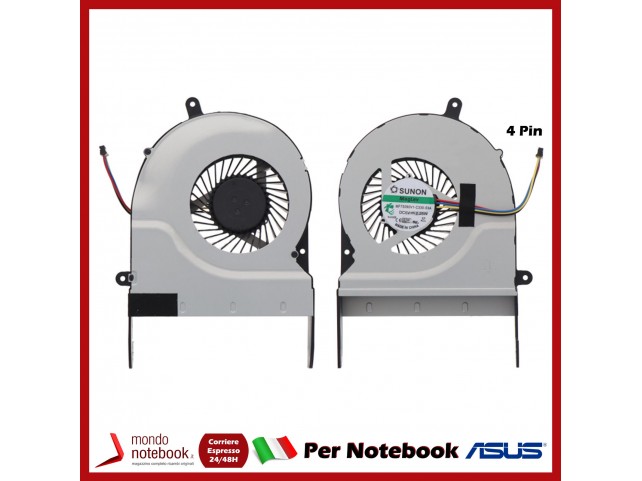 Ventola Fan CPU ASUS N551 G551 G58 Series 13NB05T1T24011 MF75090V1-C330-S9A
