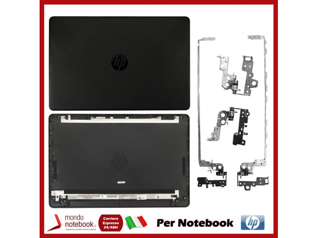 Cover LCD con Cerniere per HP 250 G6 255 G6 15-BS 15-BW (Nero) Originale