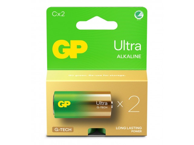 GP Batteries GP ULTRA ALKALINE C/LR14  Battery. 2-Pack