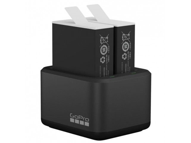 GoPro Dual Battery Charger + Enduro  Battery for HERO10 &