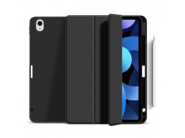 eSTUFF MIAMI Pencil Case iPad Air 11  2024. Black PU leather front