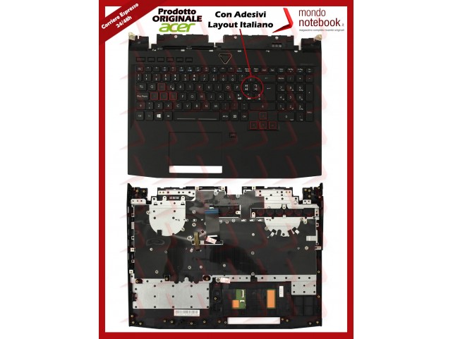 Tastiera con Top Case ACER Predator G9-591 G9-592 G9-593 con Adesivi Layout ITALIANO