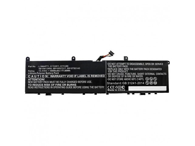CoreParts Laptop Battery for Lenovo  77Wh Li-Pol 15.4V 5000mAh