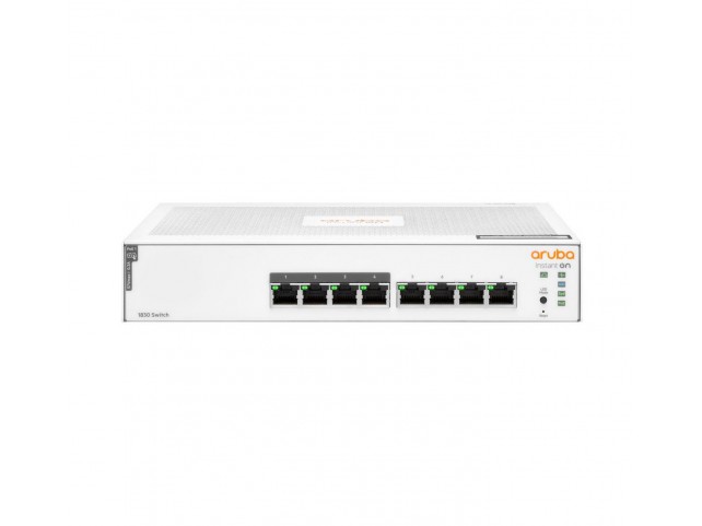 Hewlett Packard Enterprise Aruba Switch IOn 1830 8G 65W  Europe - English