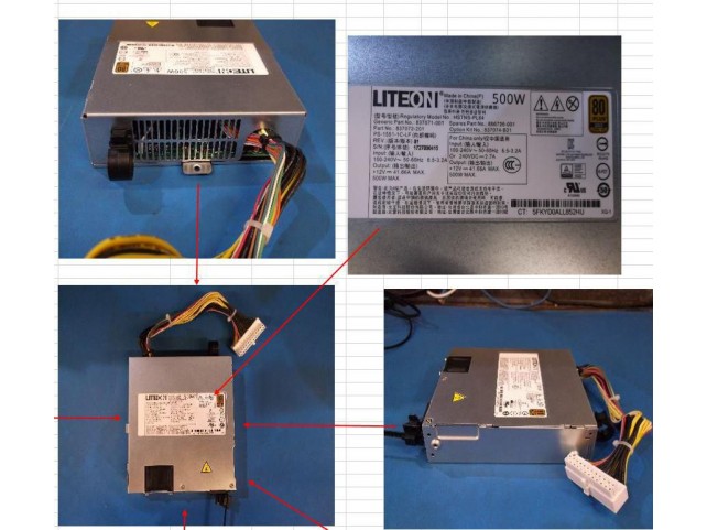 Hewlett Packard Enterprise SPS-PS 1U 12V 500W NOAUX HE-P  