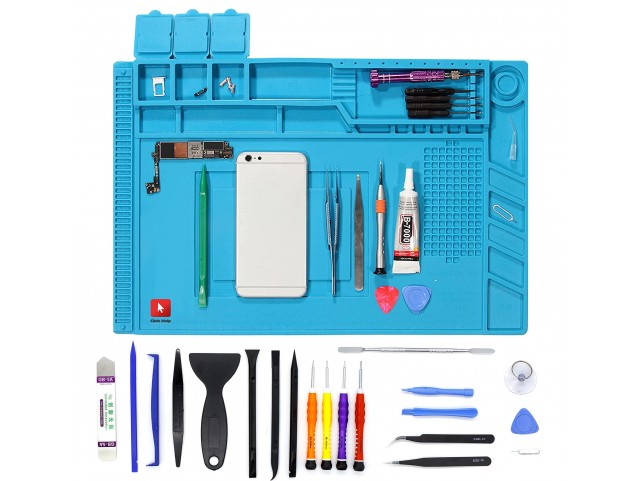 Tappetino 30cm x 45cm in silicone ESD antistatico KIT CACCIAVITI