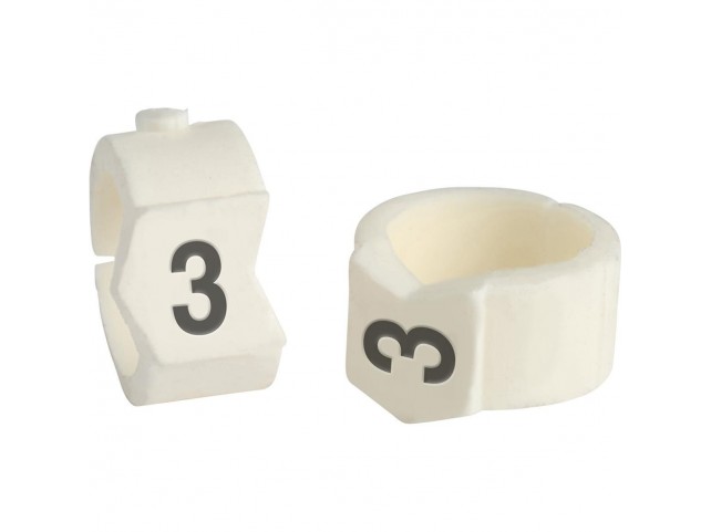 Brady Clip Sleeve Wire Markers  SCN-36-3, Black, White,