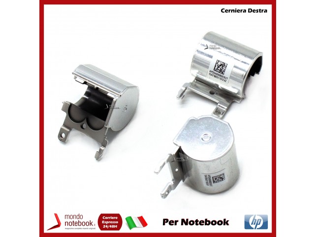 Copri Cerniera Cover Hinge HP 250 255 G6 15-BS 15T-BS 15-BW 15-BR (Silver) Destro