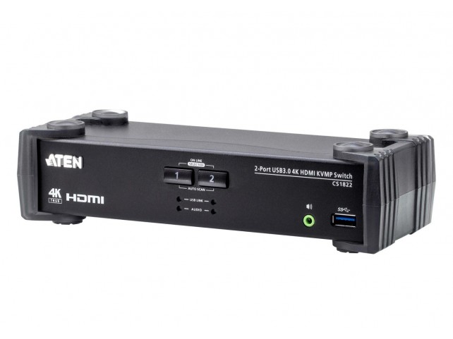 Aten 2-Port USB 3.0 4K HDMI KVMPT  Switch 2-Port USB 3.0 4K HDMI