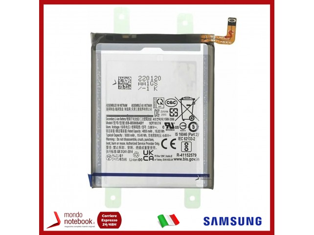BATTERIA ORIGINALE SERVICE SAMSUNG GALAXY S22 ULTRA SM-S908 EB-BS908ABY 5000 MAh