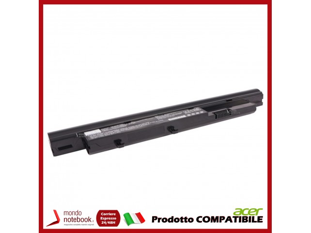 Batteria PowerQ per Acer Aspire 3750 4400 mAh 10.8V P/N 3INR18/65-2 Nero