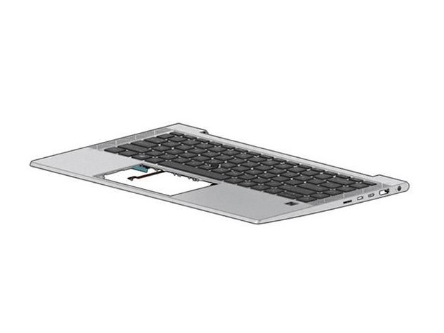 HP TOPCVR W/KB UMA BL PVCY UK  M07132-031, Keyboard, 35.6 cm