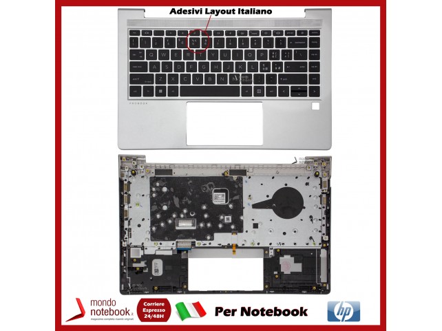 Tastiera con Top Case HP Probook 440 G8 Con Adesivi Layout ITALIANO Versione 1
