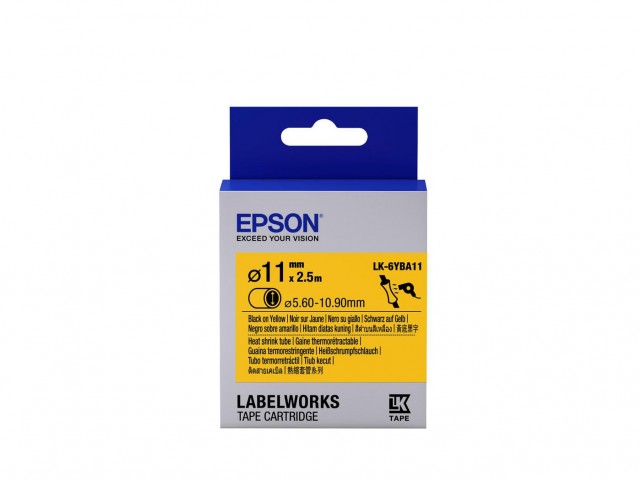 Epson TAPE - LK6YBA11 HST BLK/  YELL D11/2,5