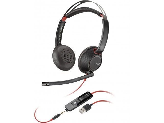 Poly Blackwire 5220 Stereo USB-A  Headset (Bulk)